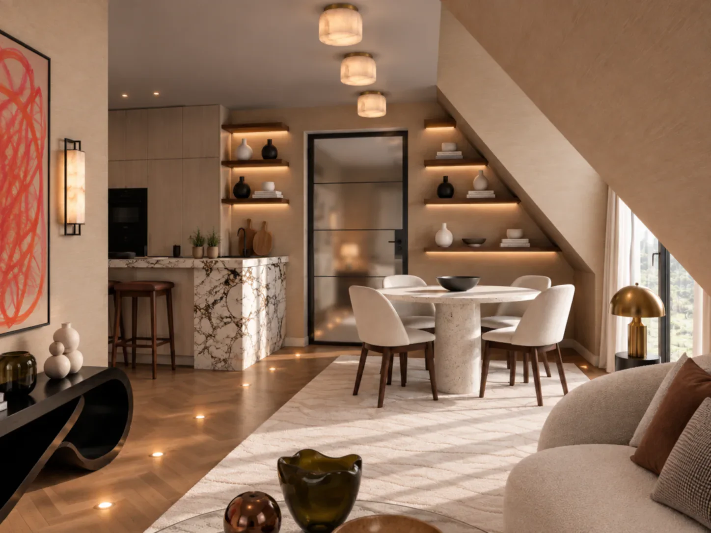 Magdeburg. Living Room.